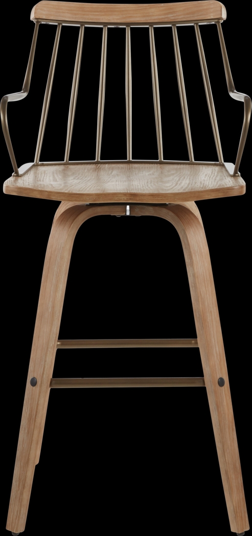 Lyllian White Counter Height Stool - Thumbnail - Image 5