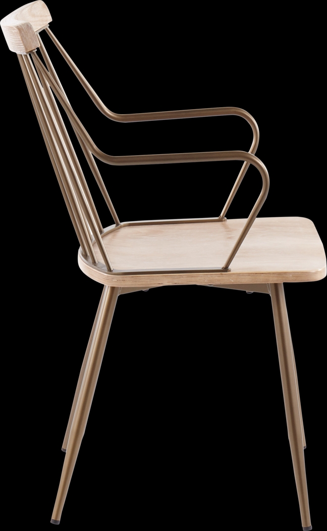 Lyllian White Side Chair - Thumbnail - Image 2