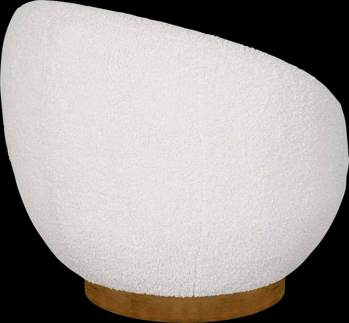 Lynate Cream Swivel Accent Chair - Thumbnail - Image 6