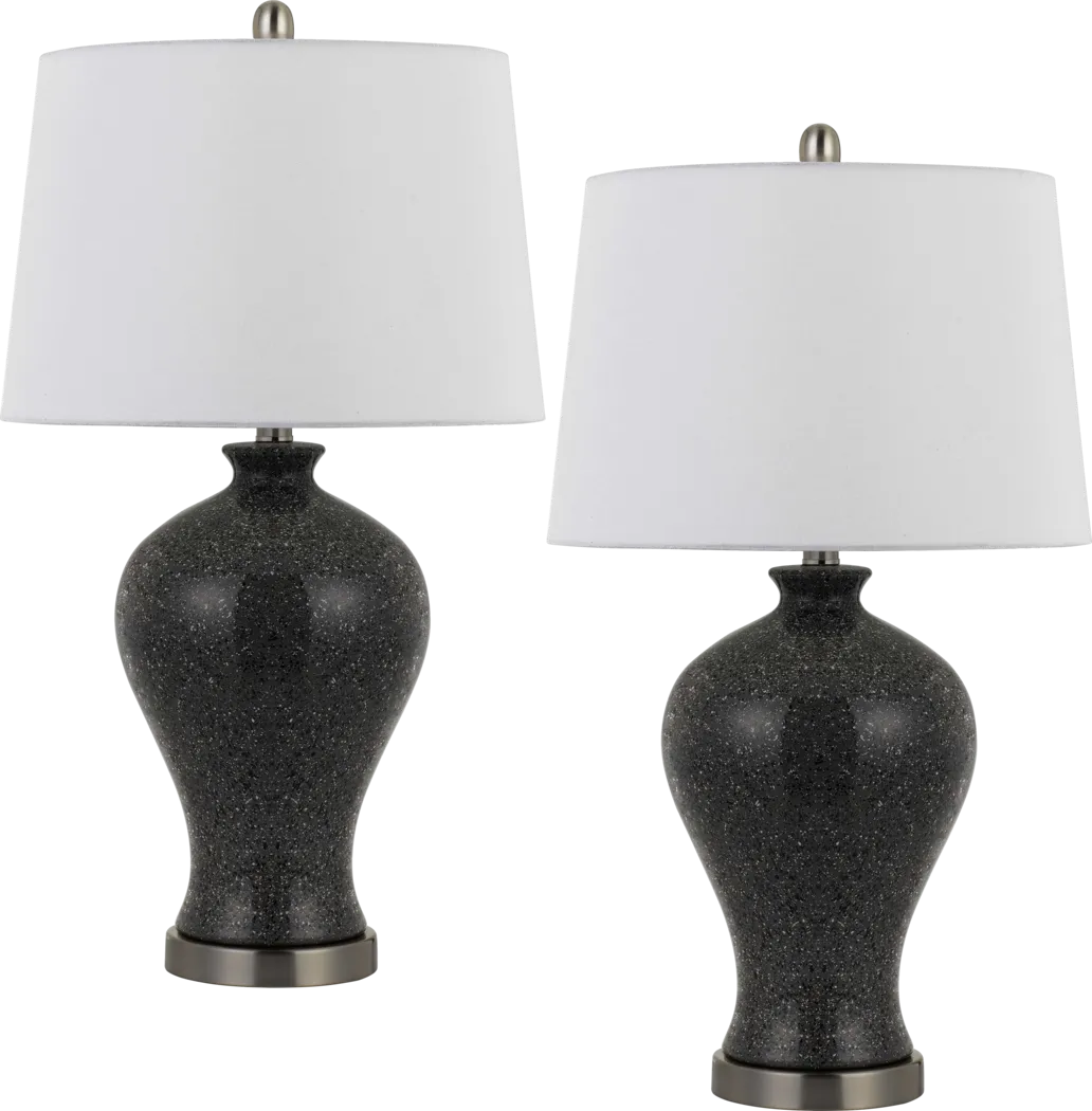 Lyncrest Brown Lamp, Set of 2 - Thumbnail - Image 1