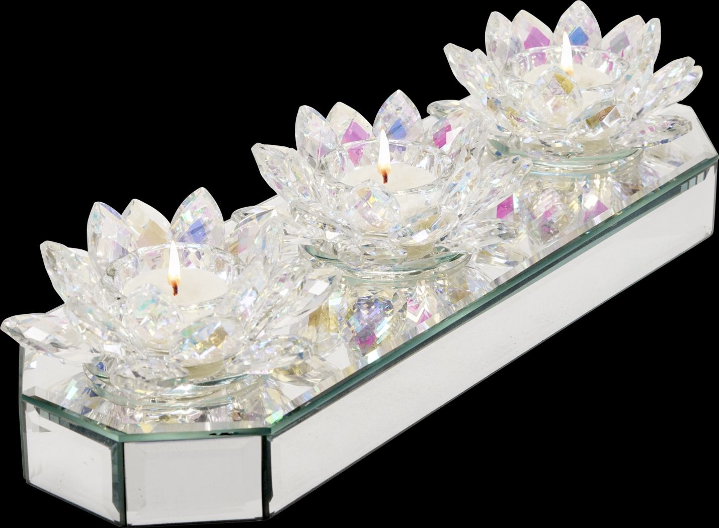 Lyndle Clear Candle Holder - Thumbnail - Image 1