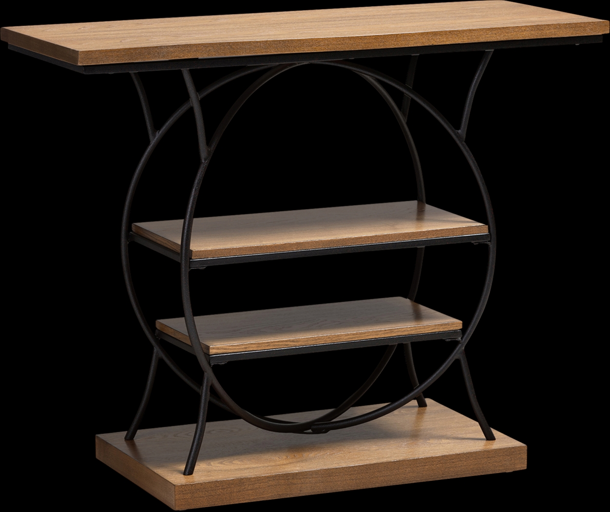 Lynell Walnut Console Table - Thumbnail - Image 1