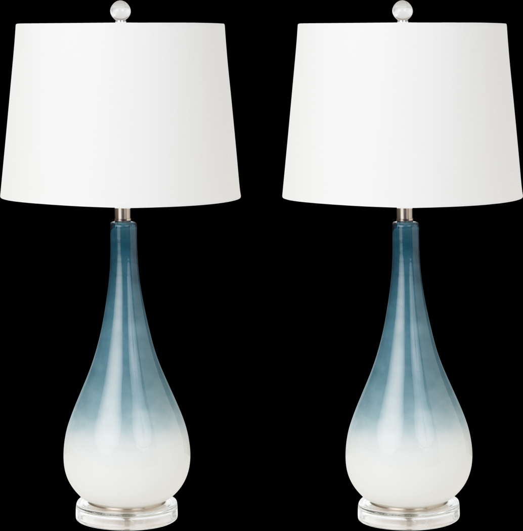 Lynhurst Home Blue Lamp, Set of 2 - Thumbnail - Image 1