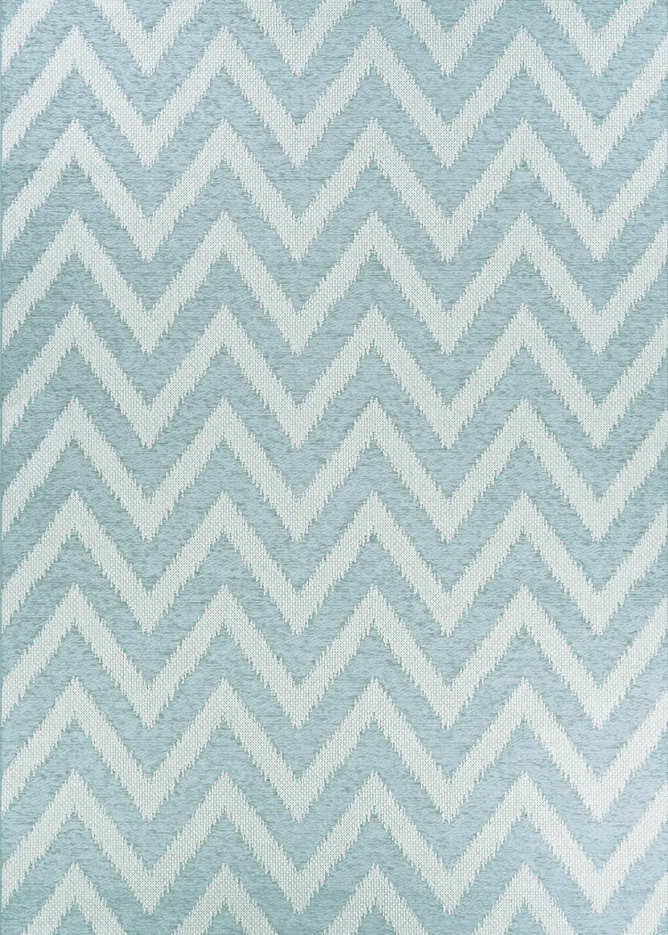 Lynna Teal 6'4 x 9'6 Indoor/Outdoor Rug - Thumbnail - Image 1