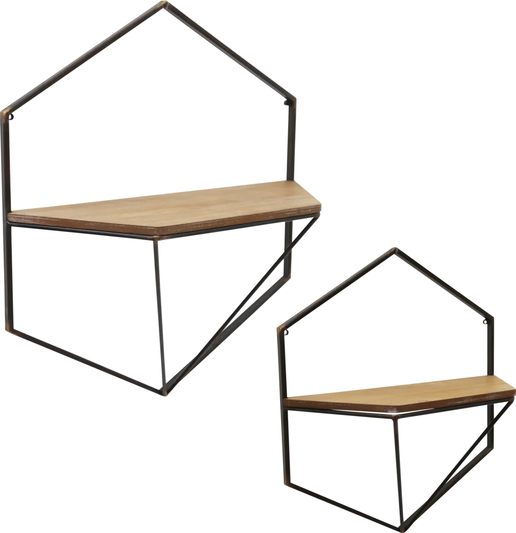 Lynndhurst Brown Wall Shelf