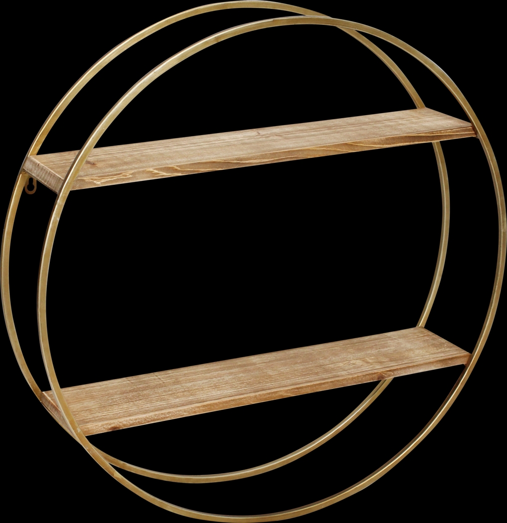 Lynnolen Gold Wall Shelf - Thumbnail - Image 1