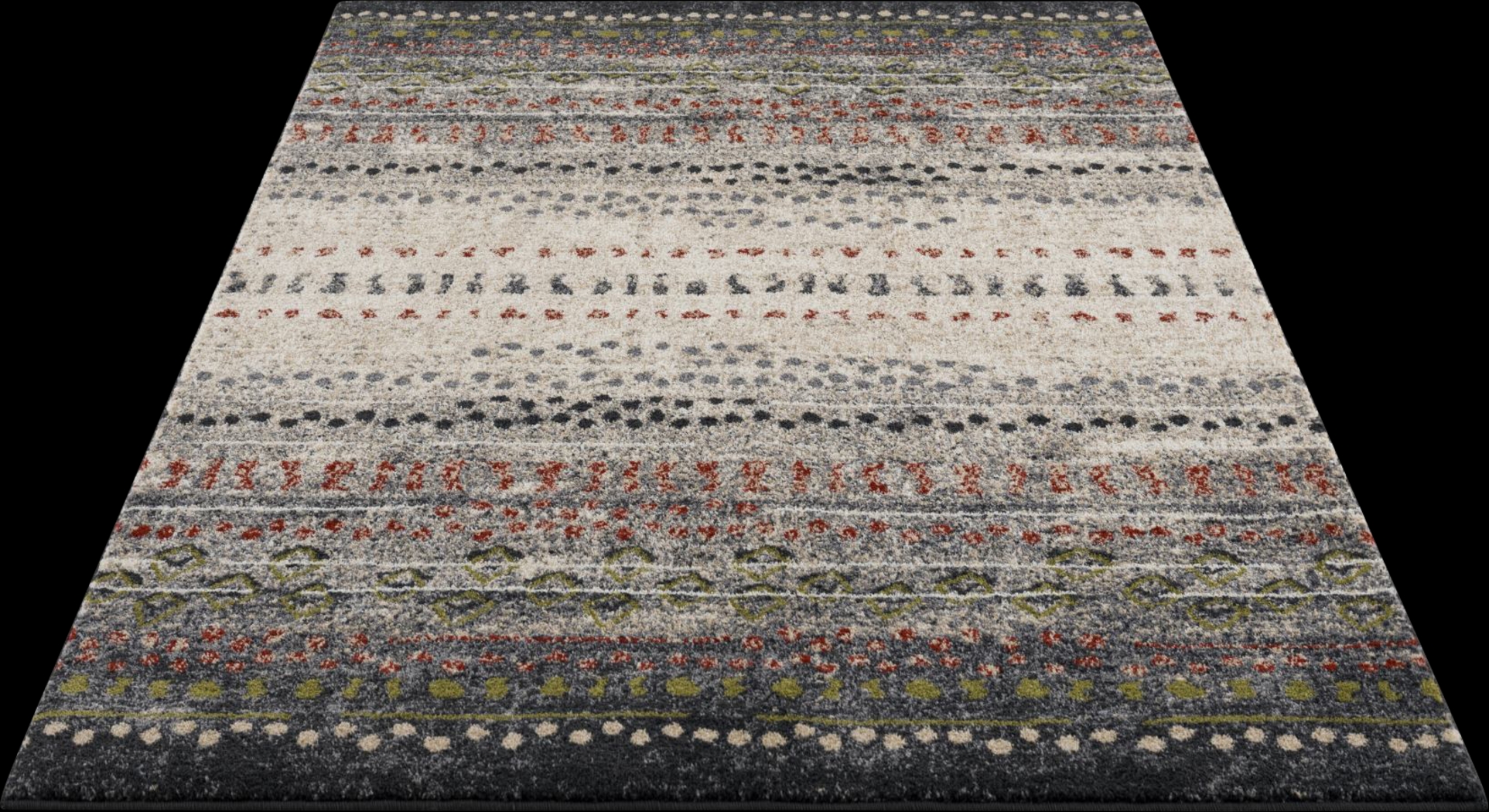 Lynrose Gray 5' x 7' Rug - Thumbnail - Image 6