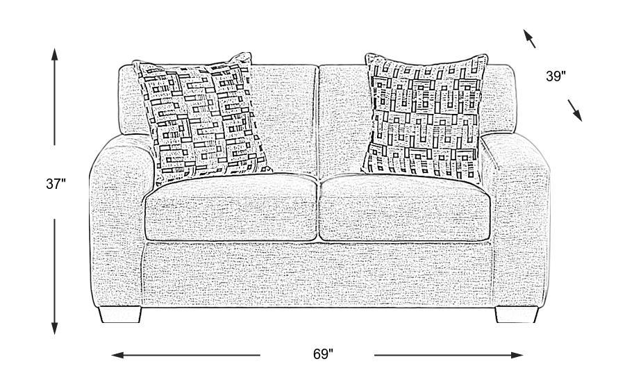 Dimension Image. Please refer to the Dimension Tab on this page for dimension details.