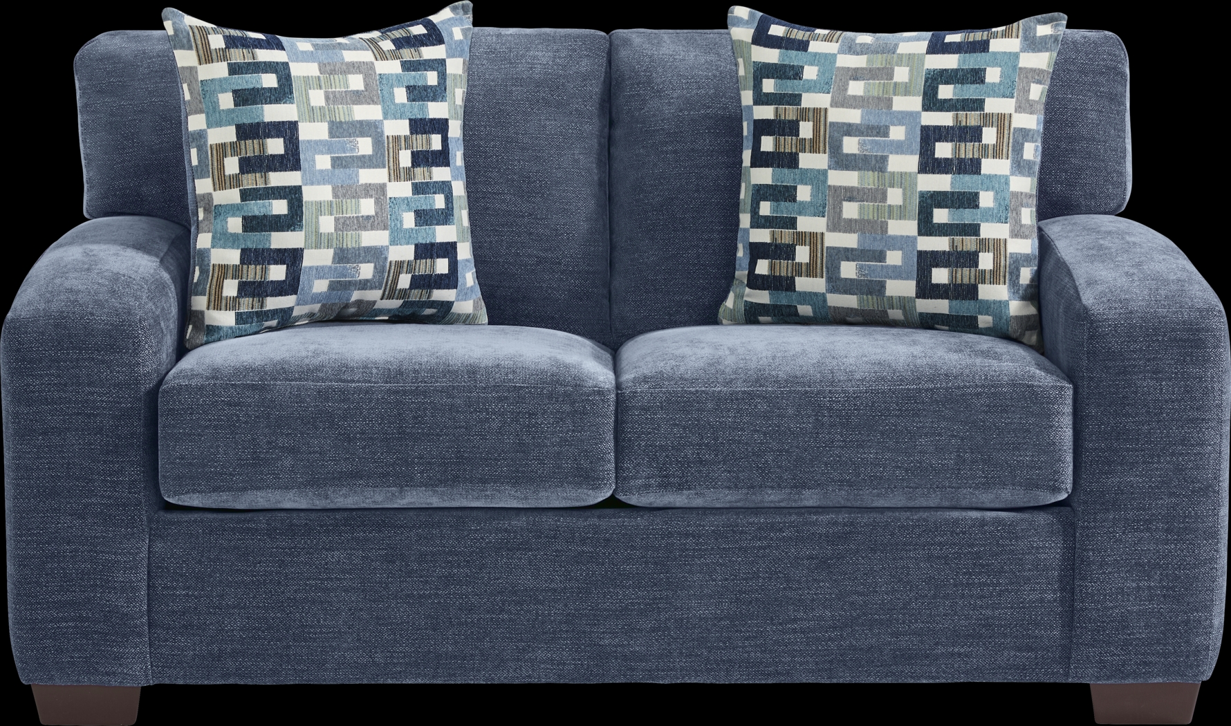 Lynwood Blue 7 Pc Living Room with Gel Foam Sleeper Sofa - Thumbnail - Image 3