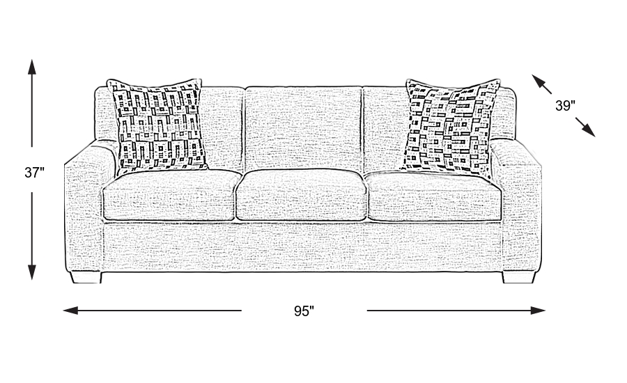 Dimension Image. Please refer to the Dimension Tab on this page for dimension details.