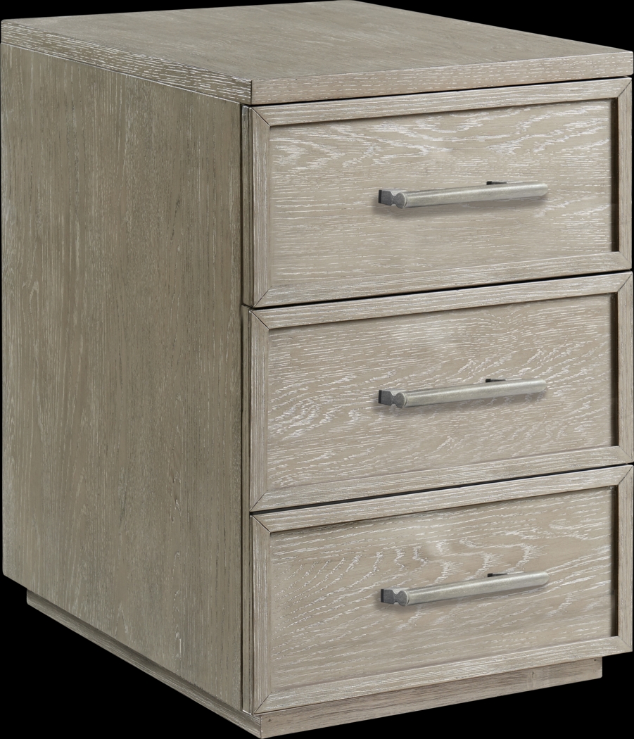 Lynnwood Taupe File Cabinet - Thumbnail - Image 1