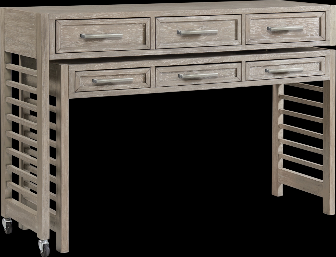 Lynnwood Taupe Swivel Desk - Thumbnail - Image 1