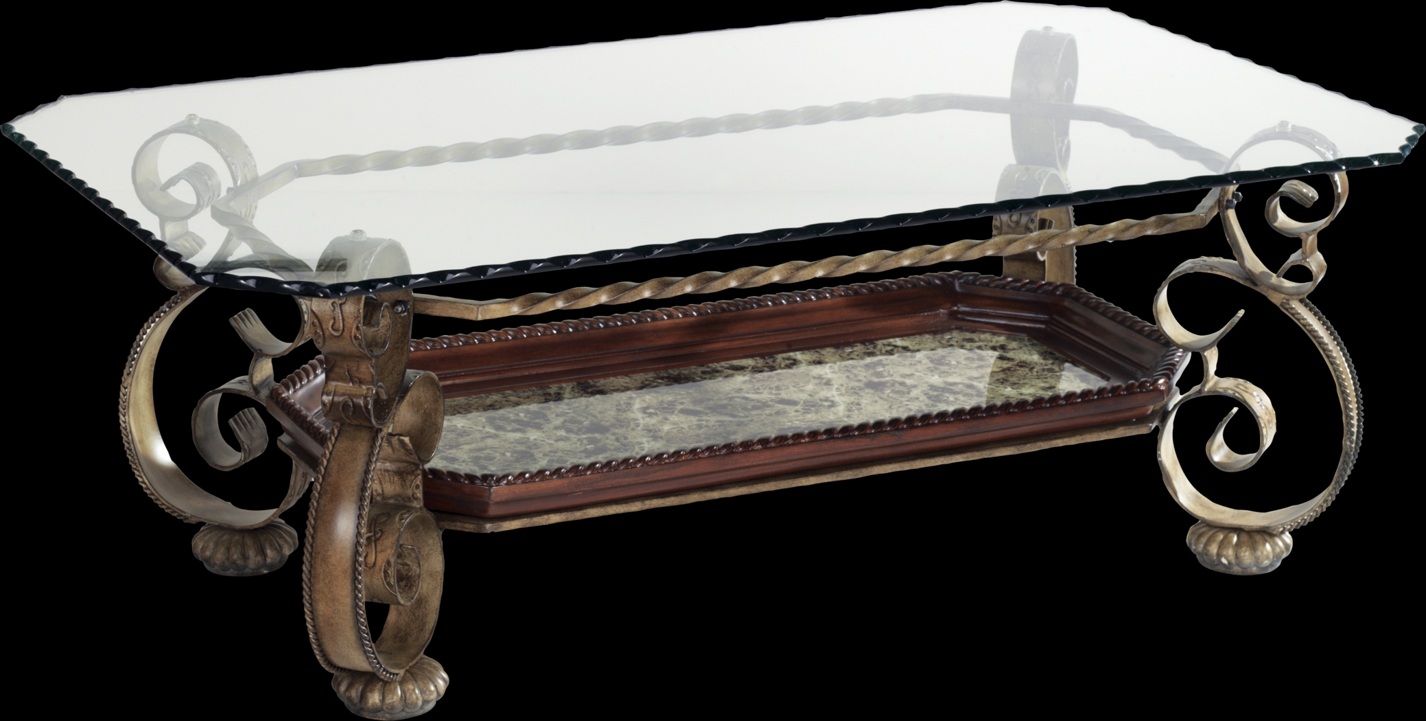 Lyra Bronze Cocktail Table - Thumbnail - Image 1