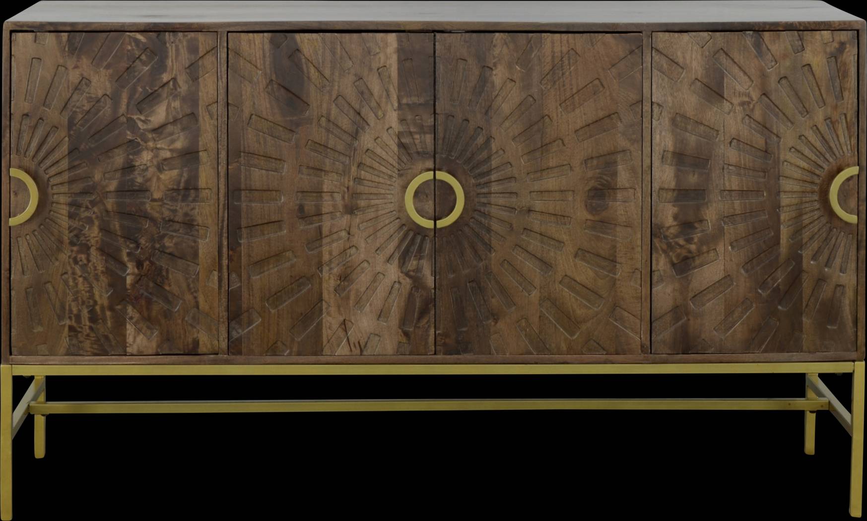 Lyrewood Brown Credenza - Thumbnail - Image 3