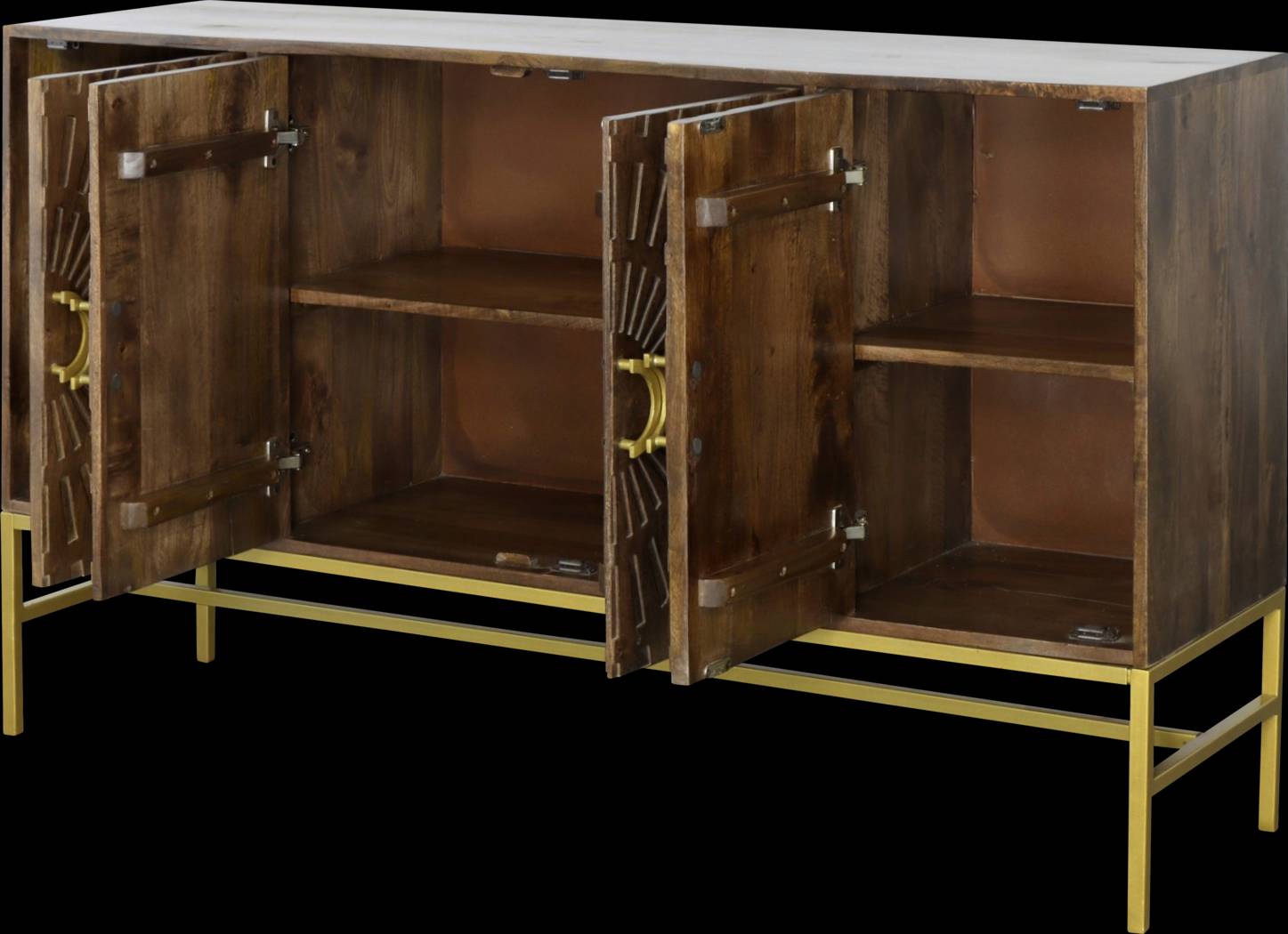 Lyrewood Brown Credenza - Thumbnail - Image 4