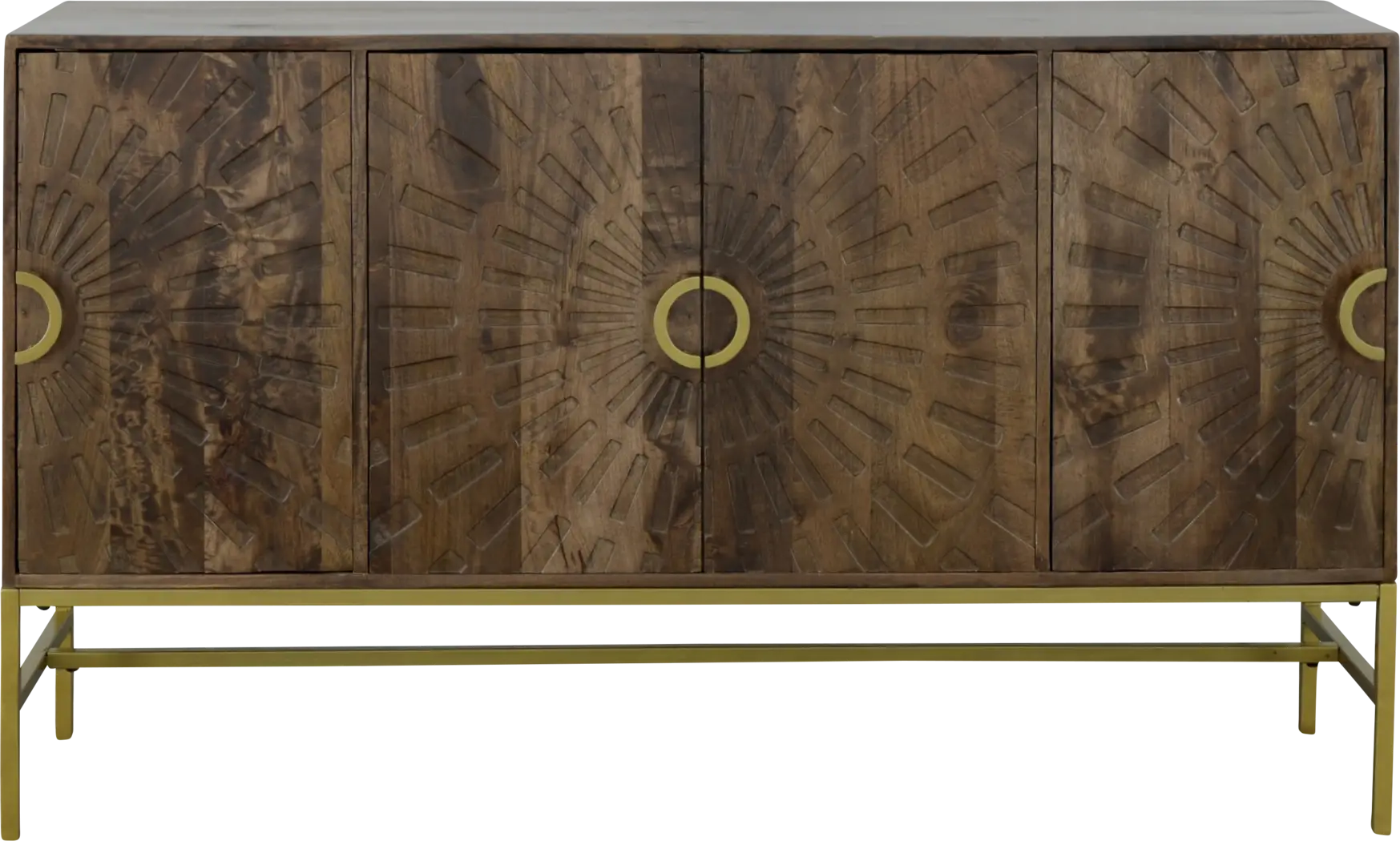 Lyrewood Brown Credenza - Thumbnail - Image 3