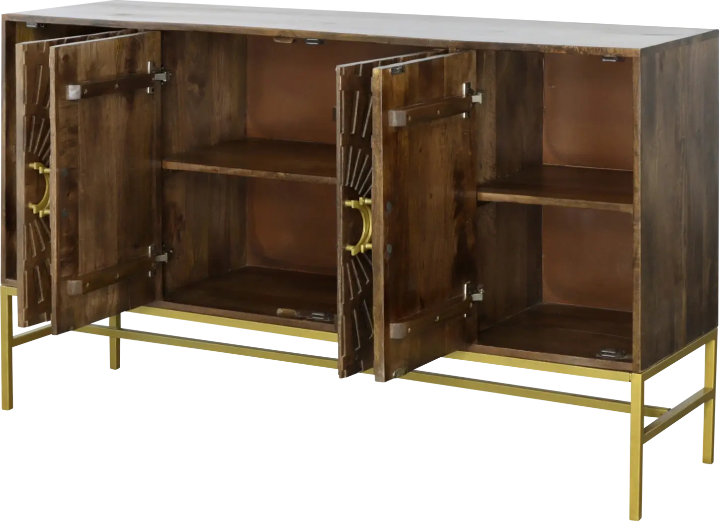 Lyrewood Brown Credenza - Thumbnail - Image 4