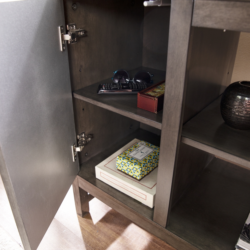 Lysander III Brown 54 in. Console, With Smart Electric Fireplace - Thumbnail - Image 4