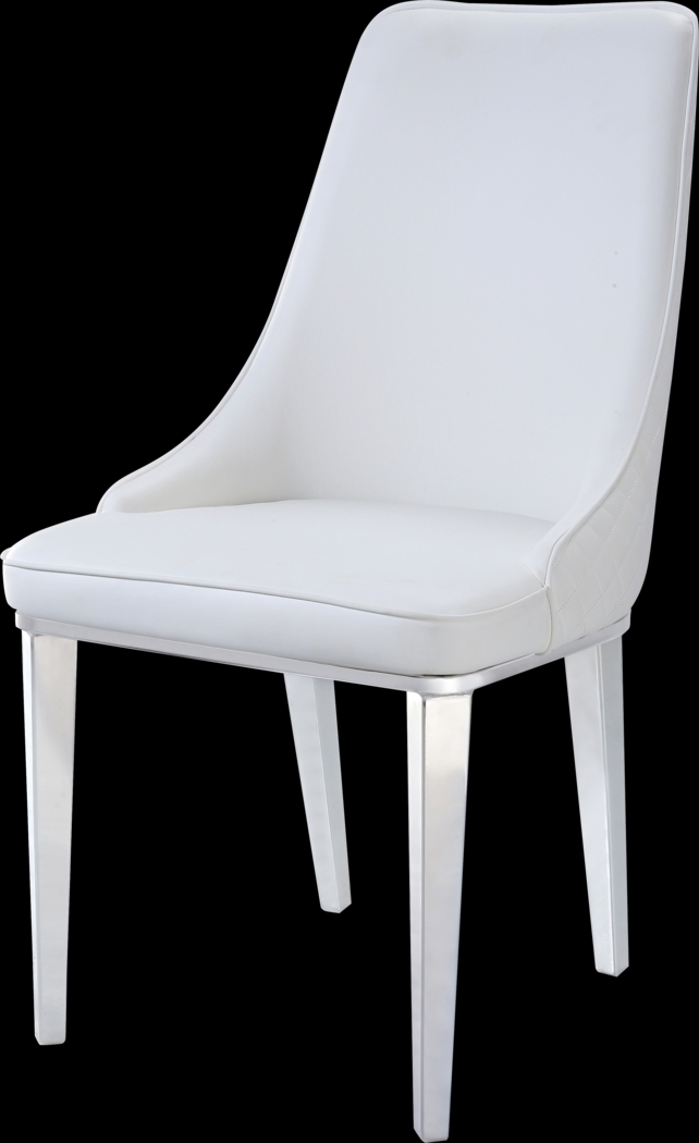 Lysette White Side Chair, Set of 2 - Thumbnail - Image 3