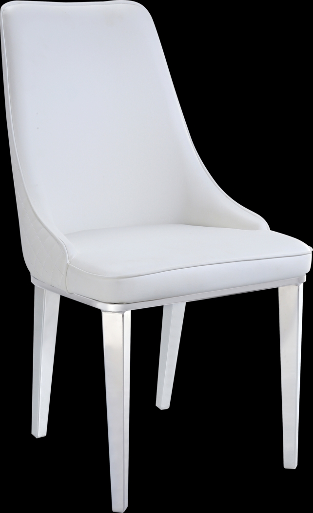 Lysette White Side Chair, Set of 2 - Thumbnail - Image 1