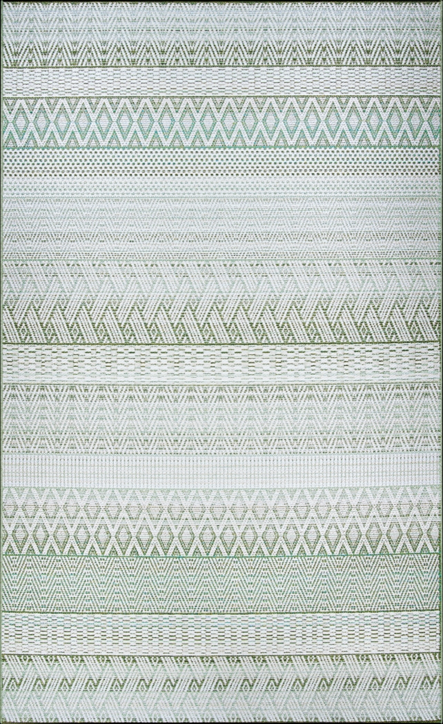 Mabella Green 7'10 x 10'9 Indoor/Outdoor Rug - Thumbnail - Image 1
