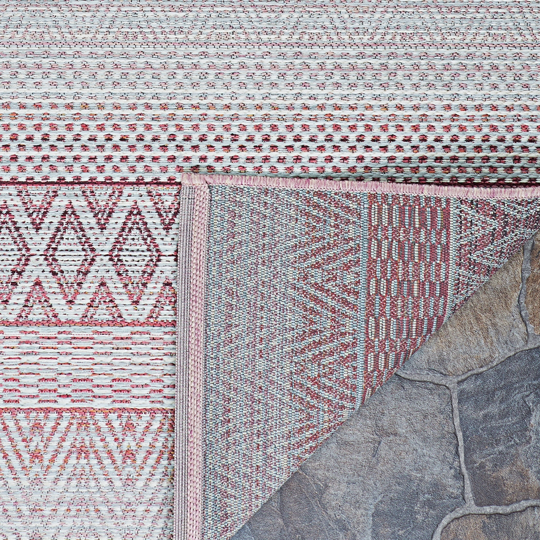 Mabella Red 7'10 x 10'9 Indoor/Outdoor Rug - Thumbnail - Image 3