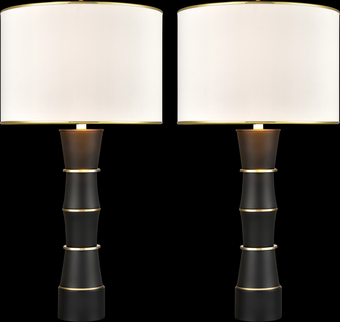 Mabey Moor Black Lamp, Set of 2 - Thumbnail - Image 1