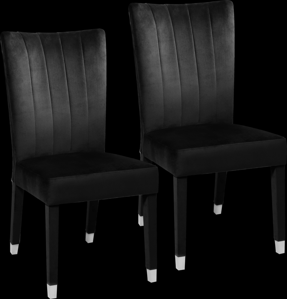 Mabrey Black Side Chair, Set of 2 - Thumbnail - Image 1