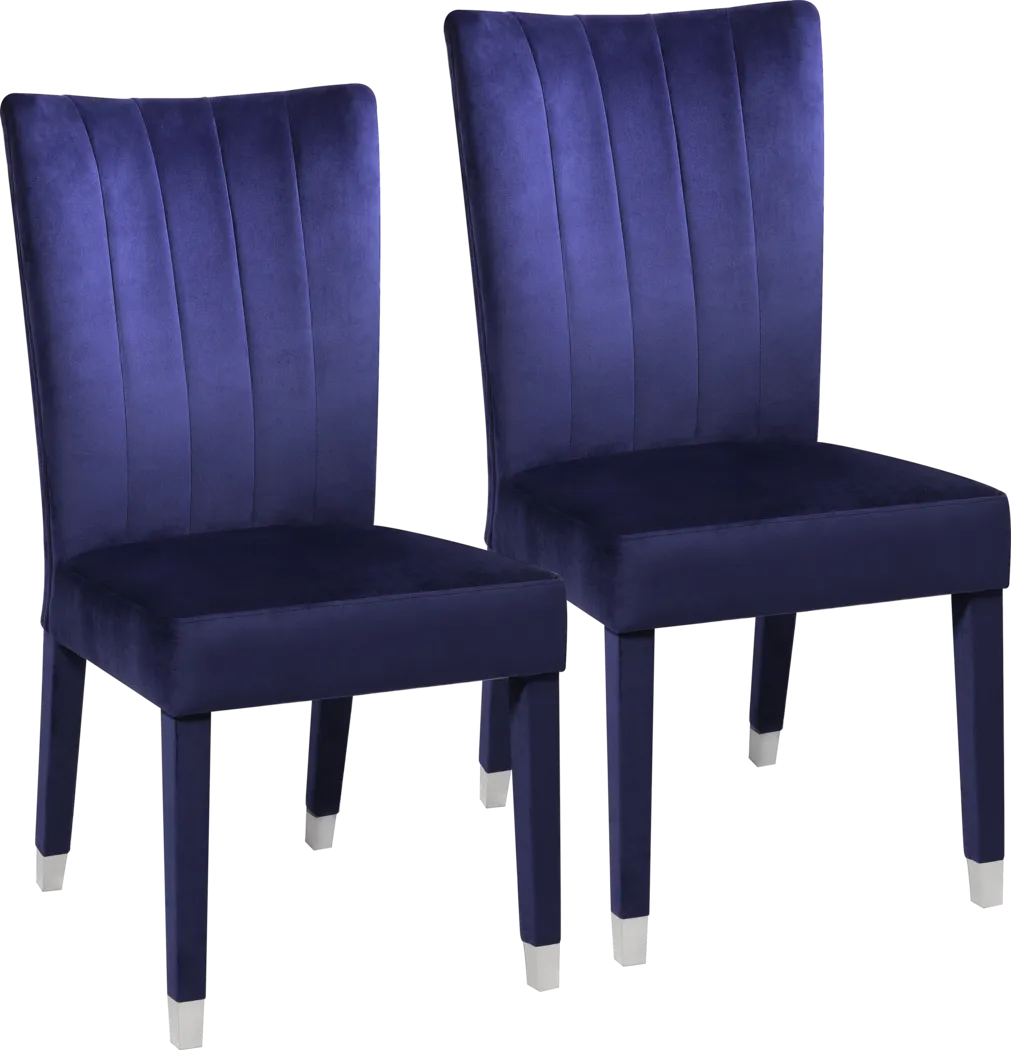 Mabrey Blue Side Chair, Set of 2 - Thumbnail - Image 1