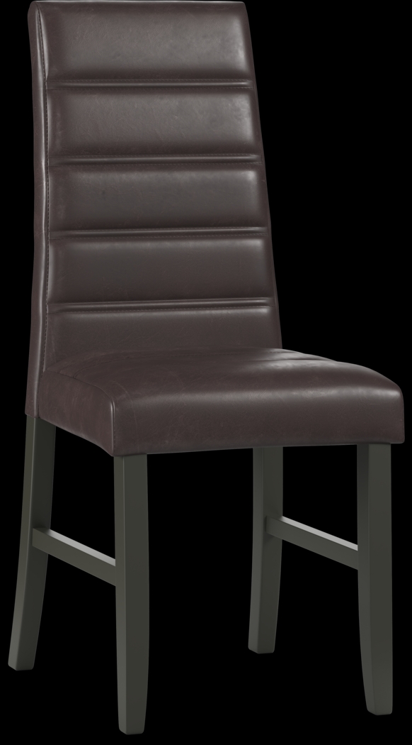 Mabry Espresso 5 Pc Dining Set with Brown Chairs - Thumbnail - Image 3