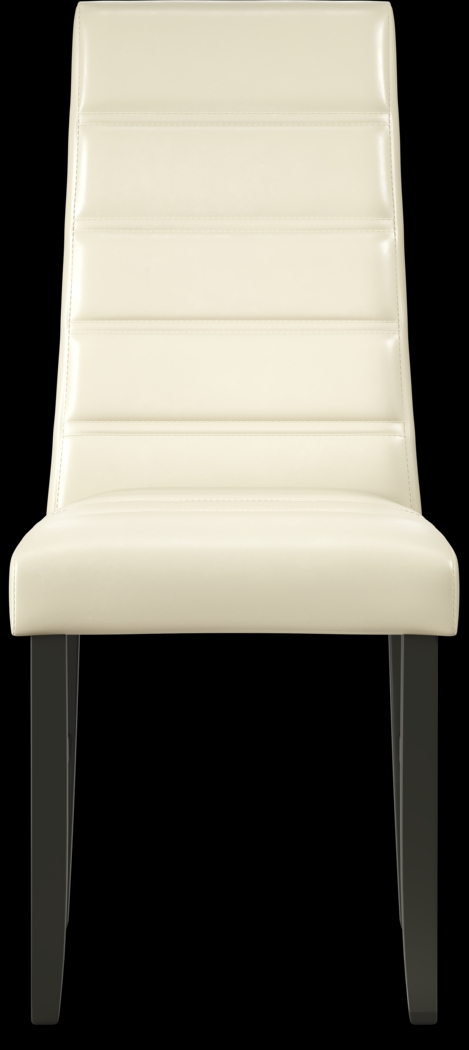 Mabry Espresso 5 Pc Dining Set with Cream Chairs - Thumbnail - Image 4