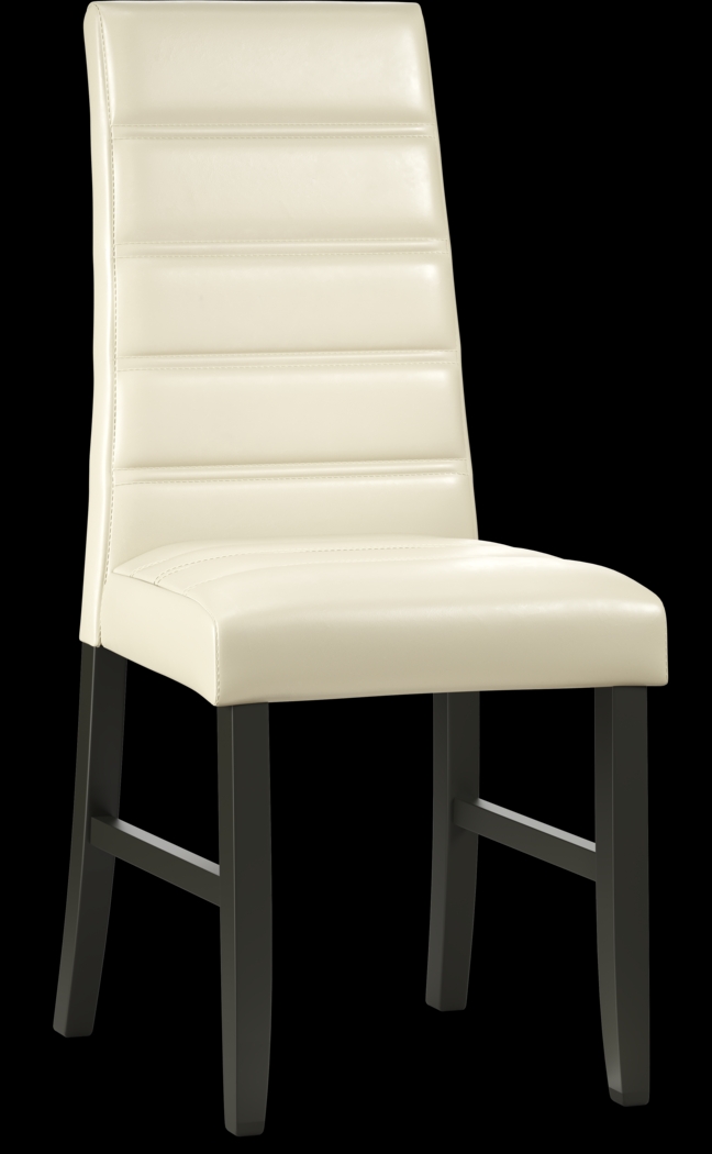 Mabry Espresso 5 Pc Dining Set with Cream Chairs - Thumbnail - Image 3