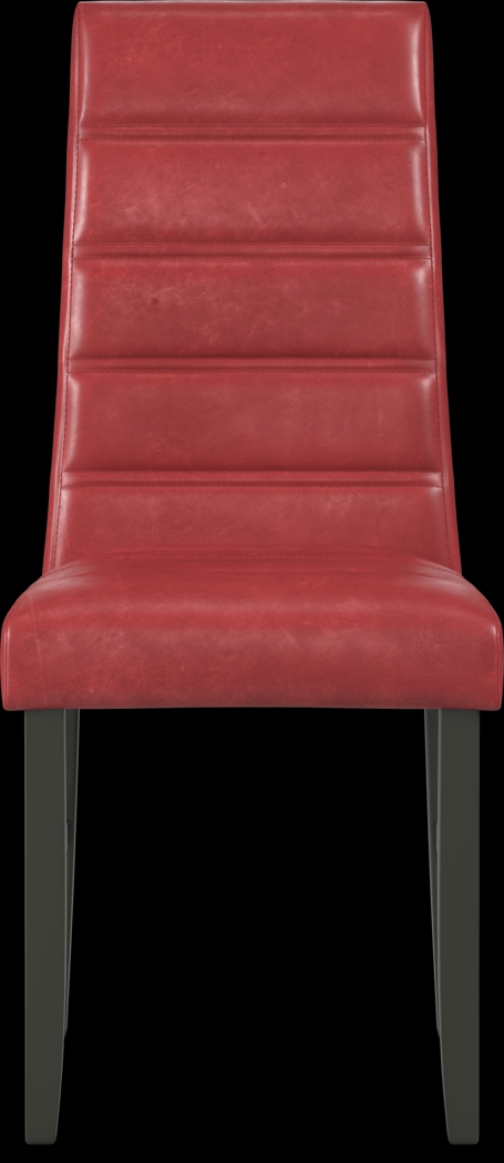 Mabry Espresso 5 Pc Dining Set with Red Chairs - Thumbnail - Image 4