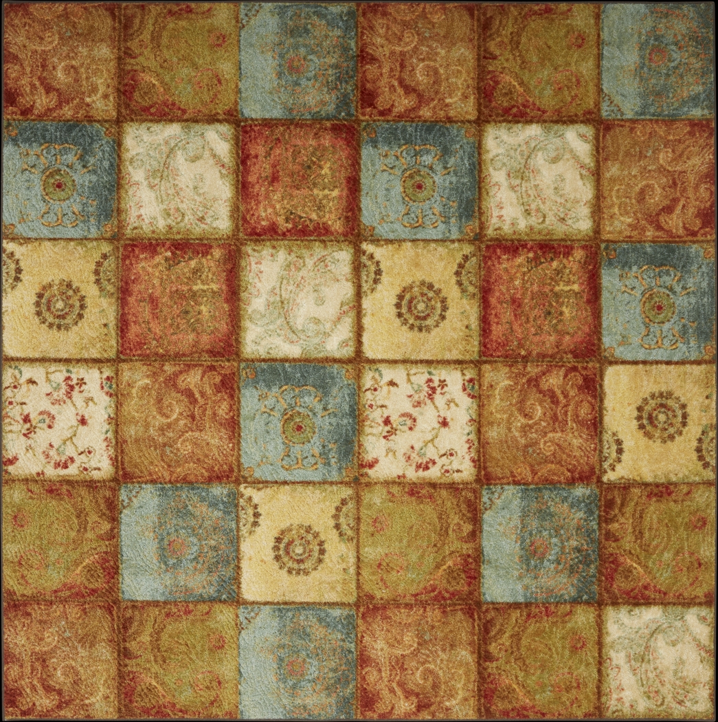 Macade Brown 7'6 x 7'6' Square Rug - Thumbnail - Image 1
