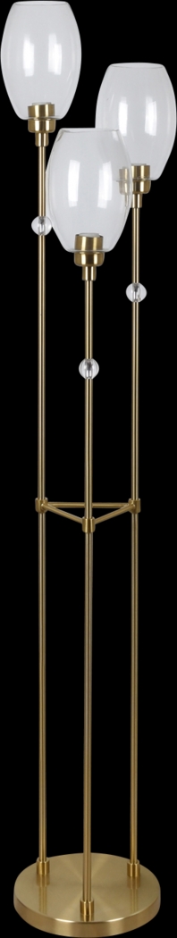 Macalla Bay Gold Floor Lamp - Thumbnail - Image 1