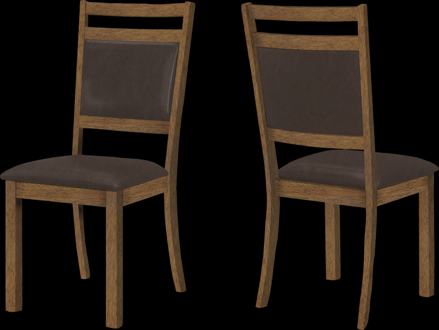 Macdill Brown Dining Chair, Set of 2 - Thumbnail - Image 1
