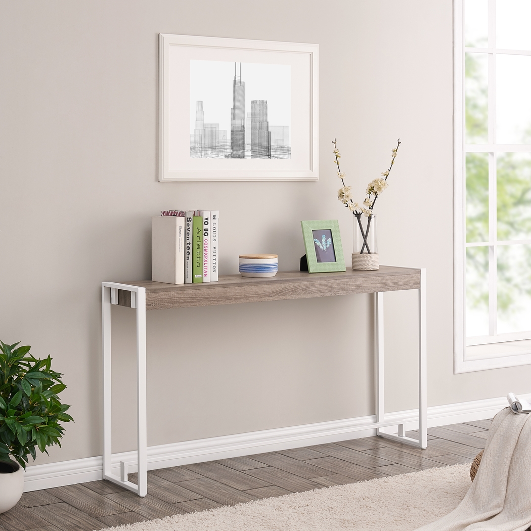 Macen White Console Table - Thumbnail - Image 4