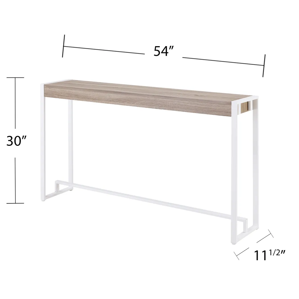 Macen White Console Table - Image 5