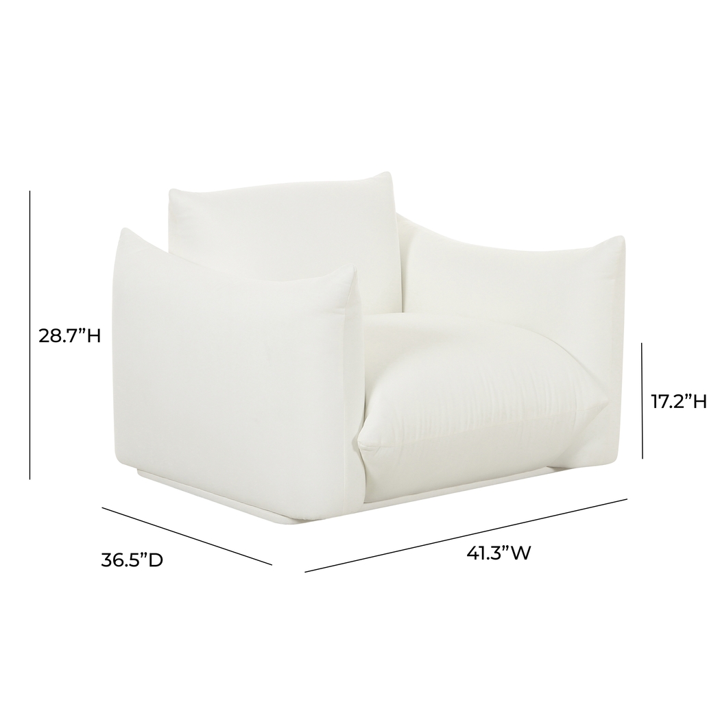 Macgeary White Accent Chair - Thumbnail - Image 6