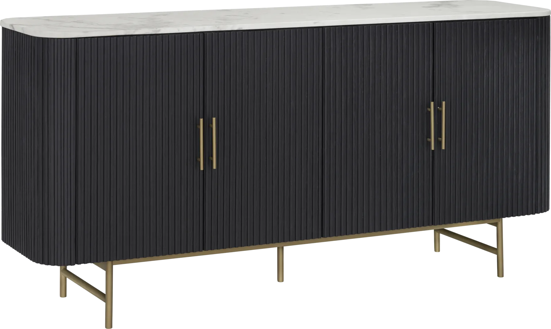 Macklin Black Credenza - Thumbnail - Image 2