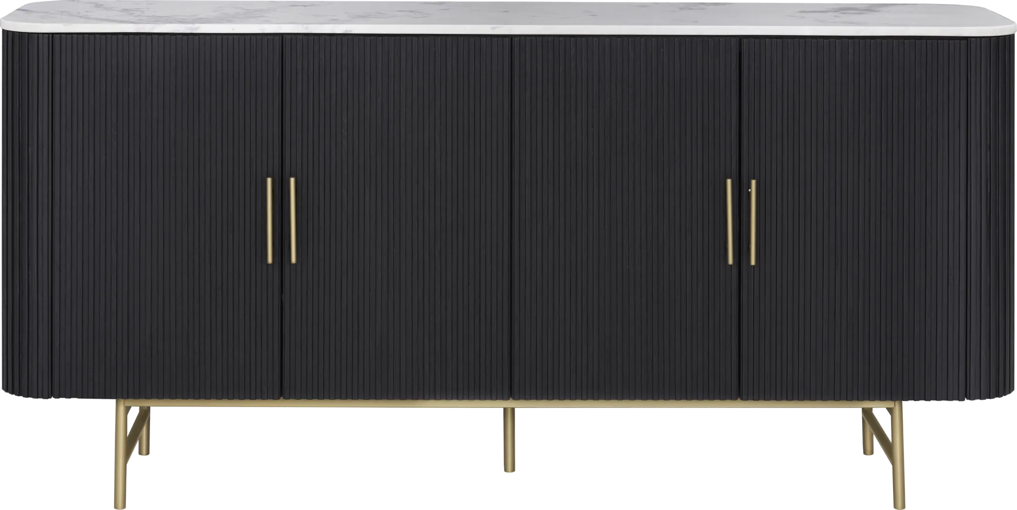 Macklin Black Credenza - Thumbnail - Image 1