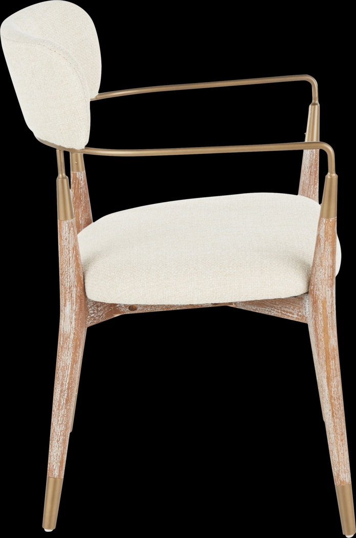 Mackling Cream Arm Chair, Set of 2 - Thumbnail - Image 3