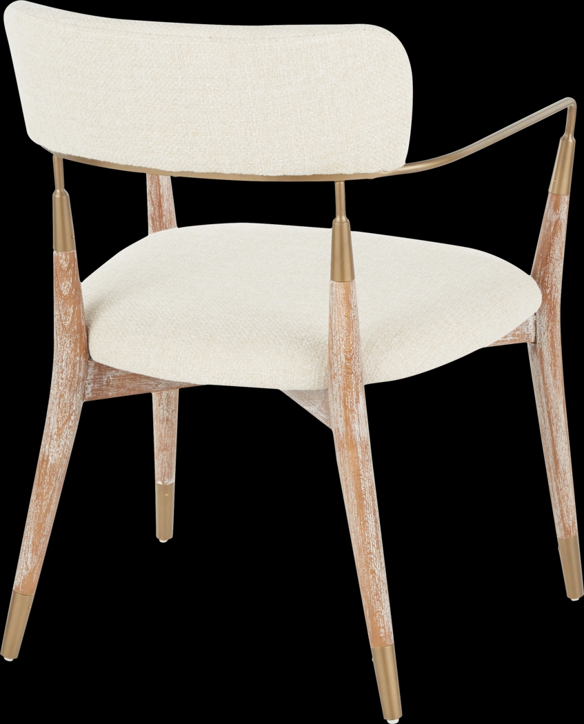 Mackling Cream Arm Chair, Set of 2 - Thumbnail - Image 4