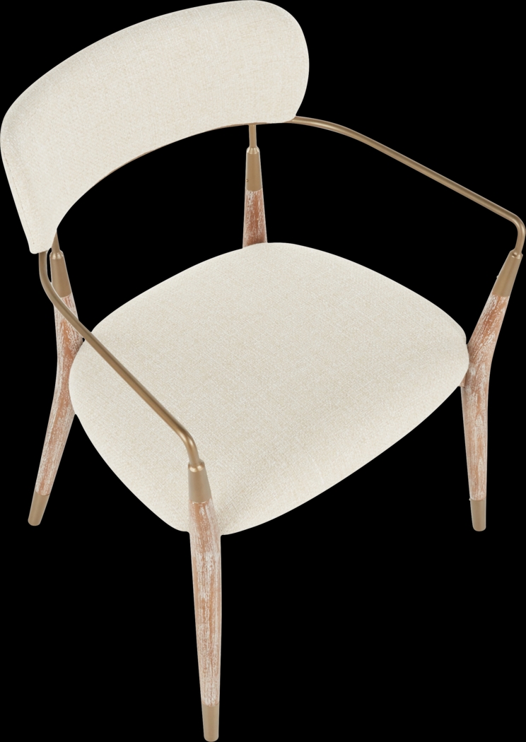 Mackling Cream Arm Chair, Set of 2 - Thumbnail - Image 7