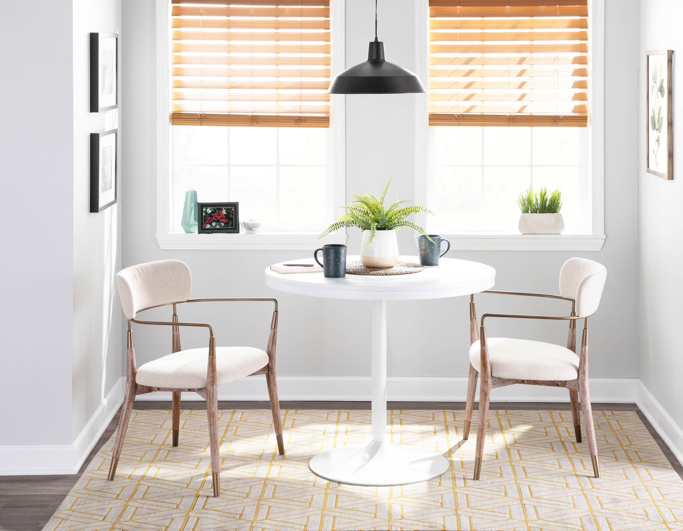 Mackling Cream Arm Chair, Set of 2 - Thumbnail - Image 9