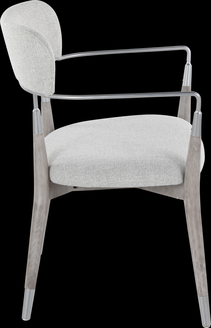 Mackling Gray Arm Chair, Set of 2 - Thumbnail - Image 4