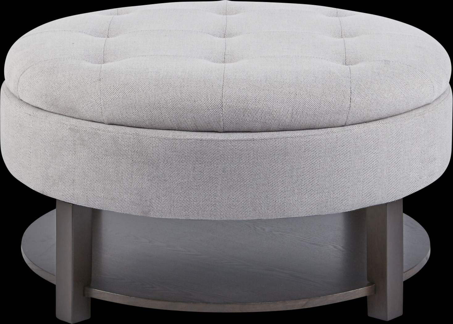 Macmora Gray Storage Ottoman - Thumbnail - Image 1