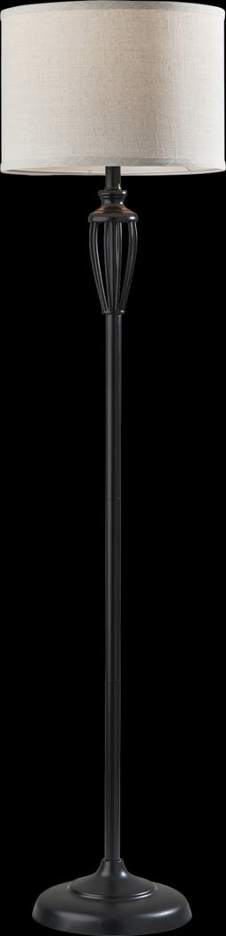 Madaca Court Black Floor Lamp - Thumbnail - Image 1