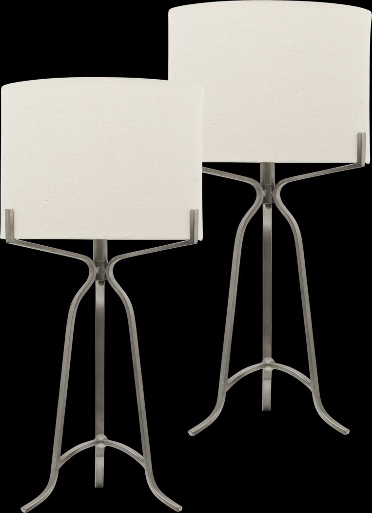 Madalyn Silver Lamp, Set of 2 - Thumbnail - Image 1