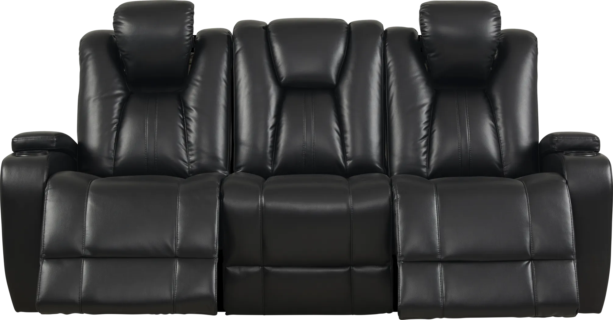 Madden Park Black Dual Power Reclining Sofa - Thumbnail - Image 2